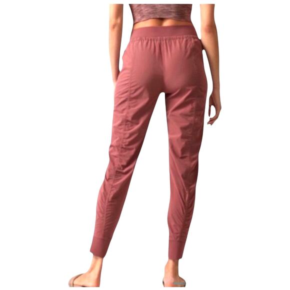 NWOT Athleta Mauve Red Attitude II Lined Jogger Pants Women’s Size 16 - Picture 4 of 9